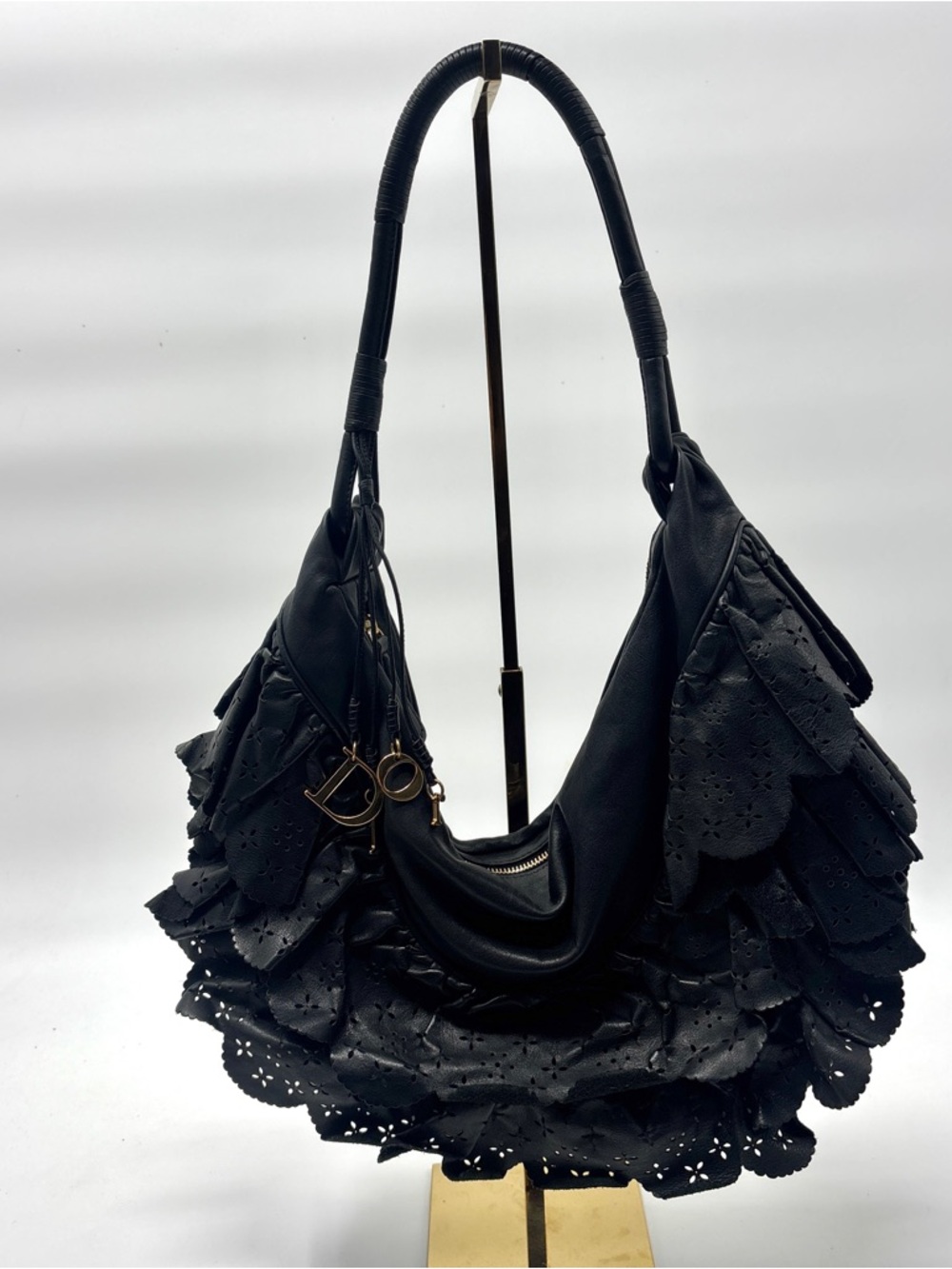Vintage Dior Gypsy galliano ruffle shoulder bag - Picture 2 of 14